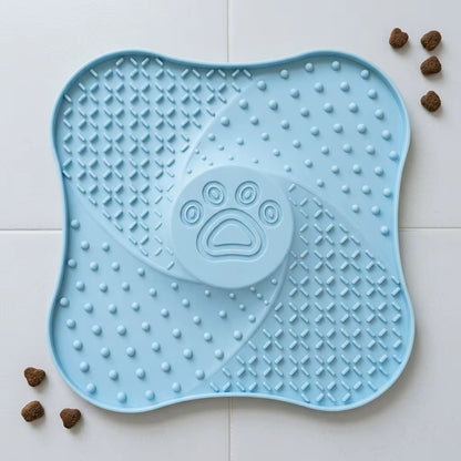 Training OEM Customized Anti-Slip Private Logo BPA Free Pet Bowl Slow Feeder Full Custom Silicone Dog Lick Mats Big Suction Cups