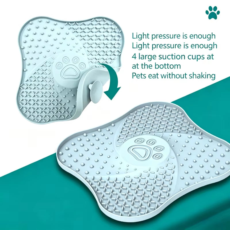 Training OEM Customized Anti-Slip Private Logo BPA Free Pet Bowl Slow Feeder Full Custom Silicone Dog Lick Mats Big Suction Cups