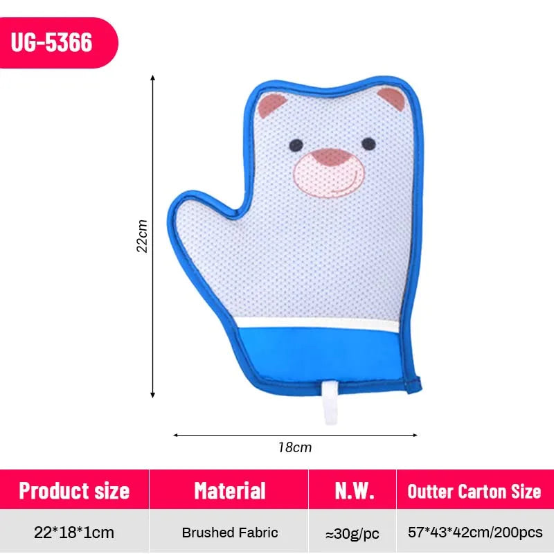 ODPC 2 in 1 Silicone Pet Grooming Glove Five Finger Deshedding Bathing Brush for Dogs Cats Hair Removal Factory Wholesale
